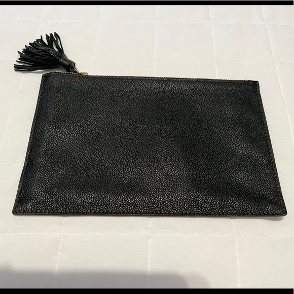 Leather Fossil Pouch Clutch Bag - Picture 2 of 4